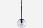LAMPA WISZĄCA SOLITARIRE ORB 15 CM BLACK BOLIA 