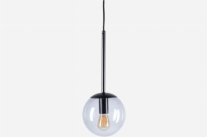LAMPA WISZĄCA SOLITARIRE ORB 15 CM BLACK BOLIA 