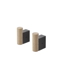 Wieszak Attach 2 sztuki oak/black Muuto 