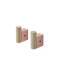 Wieszak Attach 2 sztuki oak/rose Muuto   