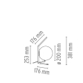 Lampa stołowa IC T1 Low Chrome Flos  