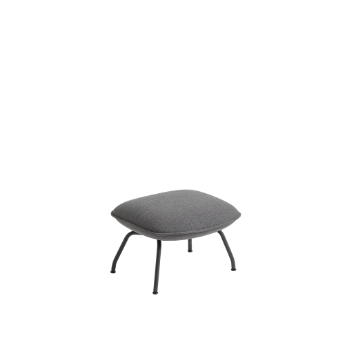 Podnóżek Doze/Ottoman tkanina Ocean 80/Anthracite Black Muuto
