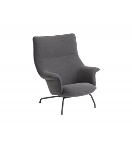 Fotel Doze tkanina Ocean 80/Anthracite Black Muuto    