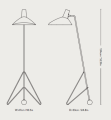 Lampa podgłogowa Tripod HM8 Black &Tradition 