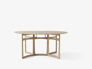 Stół Drop Leaf HM6 White oiled Oak &Tradition