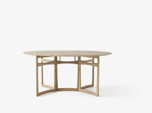 Stół Drop Leaf HM6 White oiled Oak &Tradition