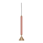 Lampa wisząca Apollo 39 corall pink/brass Pholc 