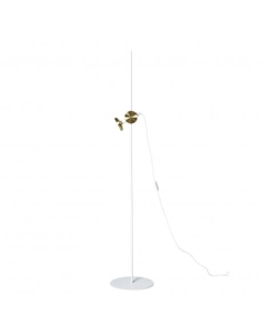 Lampa podłogowa Blend 150 matt white/brass Pholc 