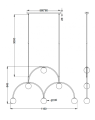 Lampa wisząca Bounce 116 Pholc