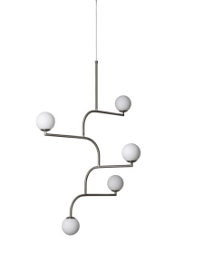 Lampa wisząca mobil 100 nickel Pholc  