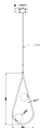 Lampa wisząca Pearls 65 Brushed brass/Opal Glass Pholc 