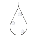Lampa wisząca Pearls 80 shiny nickel/opal glass Pholc