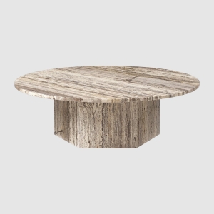 Stolik kawowy Epic 110cm grey travertine Gubi