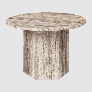 Stolik kawowy Epic 60cm grey travertine Gubi 