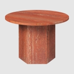 Stolik kawowy Epic 60cm red travertine Gubi  