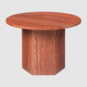 Stolik kawowy Epic 60cm red travertine Gubi  