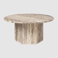 Stolik kawowy Epic 80cm grey travertine Gubi   