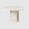 Stół Epic 130cm white travertine Gubi 