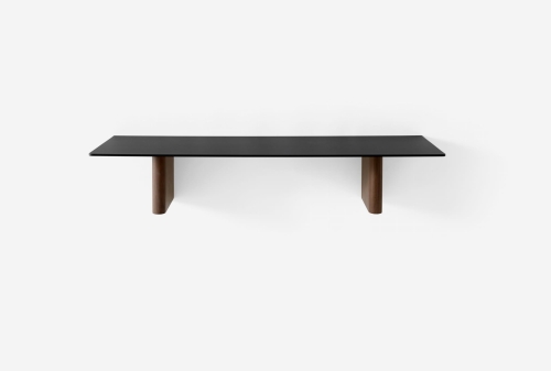 Półka column JA2 Walnut&Black Aluminium  &Tradition 