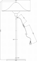 Lampa podłogowa HANS 130 czarna Pholc