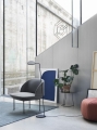 Oslo Lounge Chair Muuto fotel ciemnoszary 