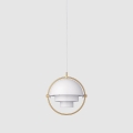 Lampa wisząca Multi-Lite Small Brass/White Semi Matt Gubi