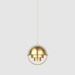 Lampa wisząca Multi-Lite Small Brass/Shiny Brass Gubi 