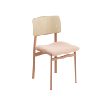 Krzesło Loft tapicerowane Steelcut Trio 515 - Dusty Rose/Oak Muuto 