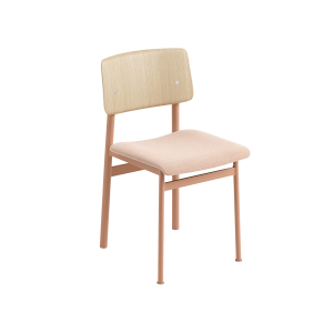 Krzesło Loft tapicerowane Steelcut Trio 515 - Dusty Rose/Oak Muuto 