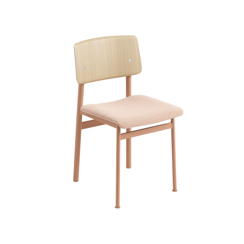 Krzesło Loft tapicerowane Steelcut Trio 515 - Dusty Rose/Oak Muuto 