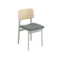 Krzesło Loft tapicerowane Steelcut Trio 966 - Dusty Green/Oak Muuto  