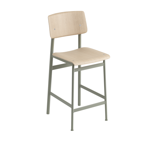 Hoker Loft 65cm Dusty Green/Oak Muuto