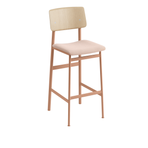 Hoker Loft 75cm tapicerowany Steelcut Trio 515 - Dusty Rose/Oak Muuto