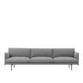 Sofa 3,5 osobowa Outline Black/Remix Muuto