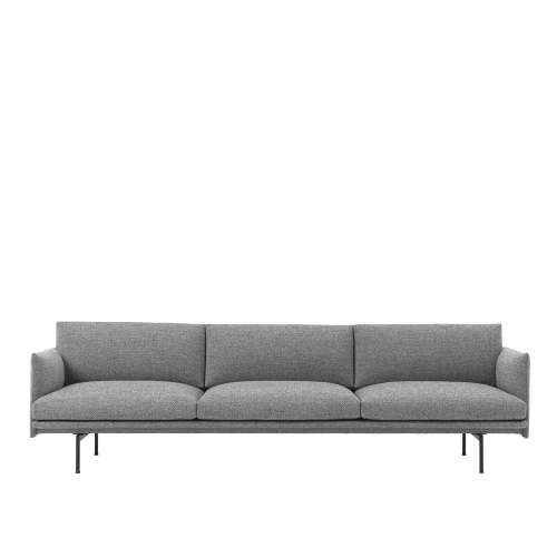 Sofa 3,5 osobowa Outline Black/Remix Muuto