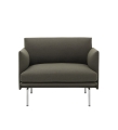 Fotel tapicerowany Outline Chrome/Remix Muuto