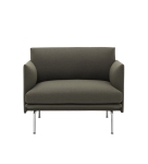 Fotel tapicerowany Outline Chrome/Remix Muuto