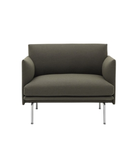 Fotel tapicerowany Outline Chrome/Remix Muuto