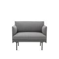 Fotel tapicerowany Outline Black/Remix Muuto 