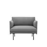 Fotel tapicerowany Outline Black/Remix Muuto 