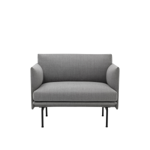 Fotel tapicerowany Outline Black/Remix Muuto 