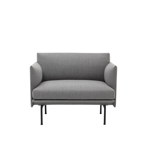 Fotel tapicerowany Outline Black/Remix Muuto 