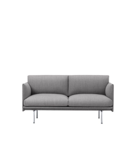 Sofa Studio Outline Polished Aluminium/Remix Muuto