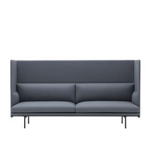 Sofa 3 -osobowa Outline Highback Black/Remix Muuto  