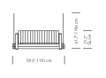 Swing Sofa - outdoor BK13 huśtawka Carl Hansen
