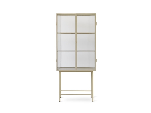 Witryna Haze Ferm Living Reeded glass - Cashmere