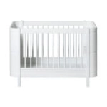 Łóżeczko WOOD MINI+ COT BED INCL. JUNIOR KIT, WHITE Oliver Furniture 