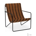 Fotel Desert Black/Stripes Ferm Living ostatnia sztuka!