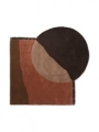 FERM LIVING dywan VIEW czerwono-brązowy 180 x 180 cm