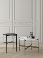 Stolik TS table S Glass / Marble średnica 40cm GUBI